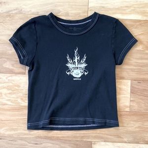 Black Brandy Melville Nashville crop top